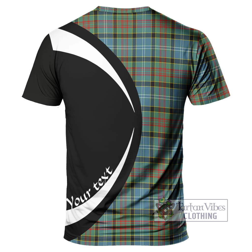 Tartan Vibes Clothing Walkinshaw Tartan T-Shirt with Family Crest Circle Style