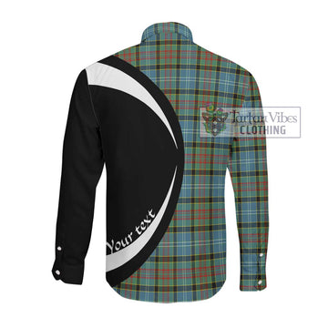 Walkinshaw Tartan Long Sleeve Button Up with Family Crest Circle Style