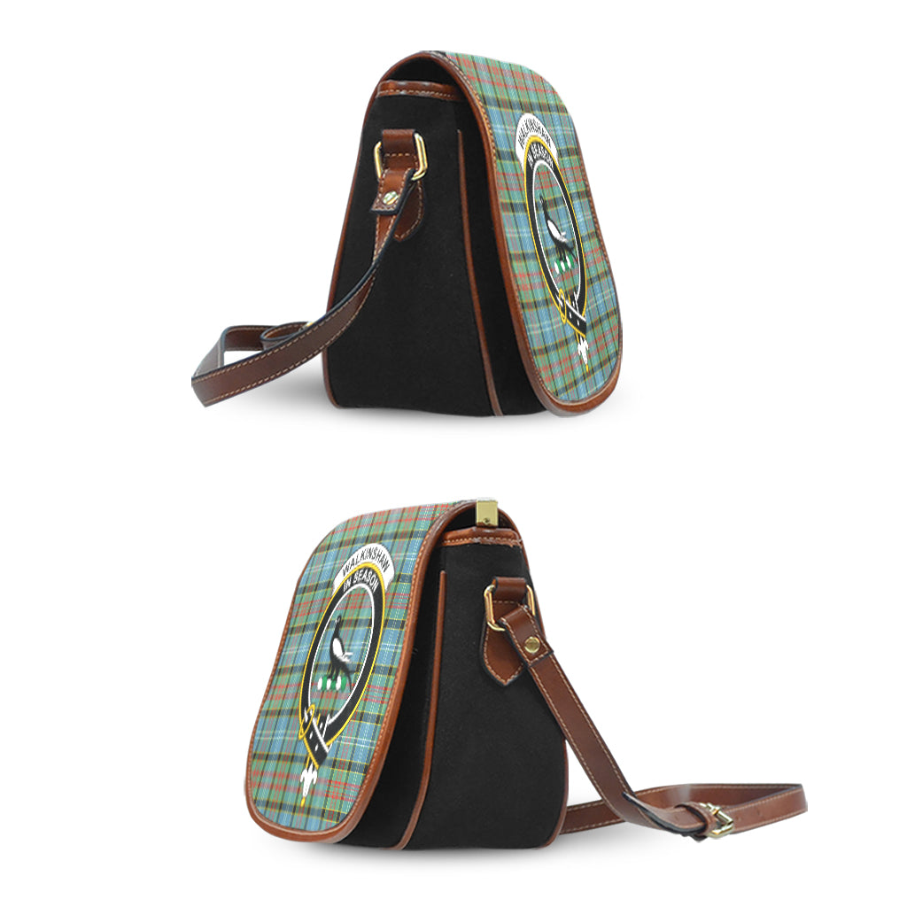 Walkinshaw Tartan Saddle Bag with Family Crest - Tartan Vibes Clothing