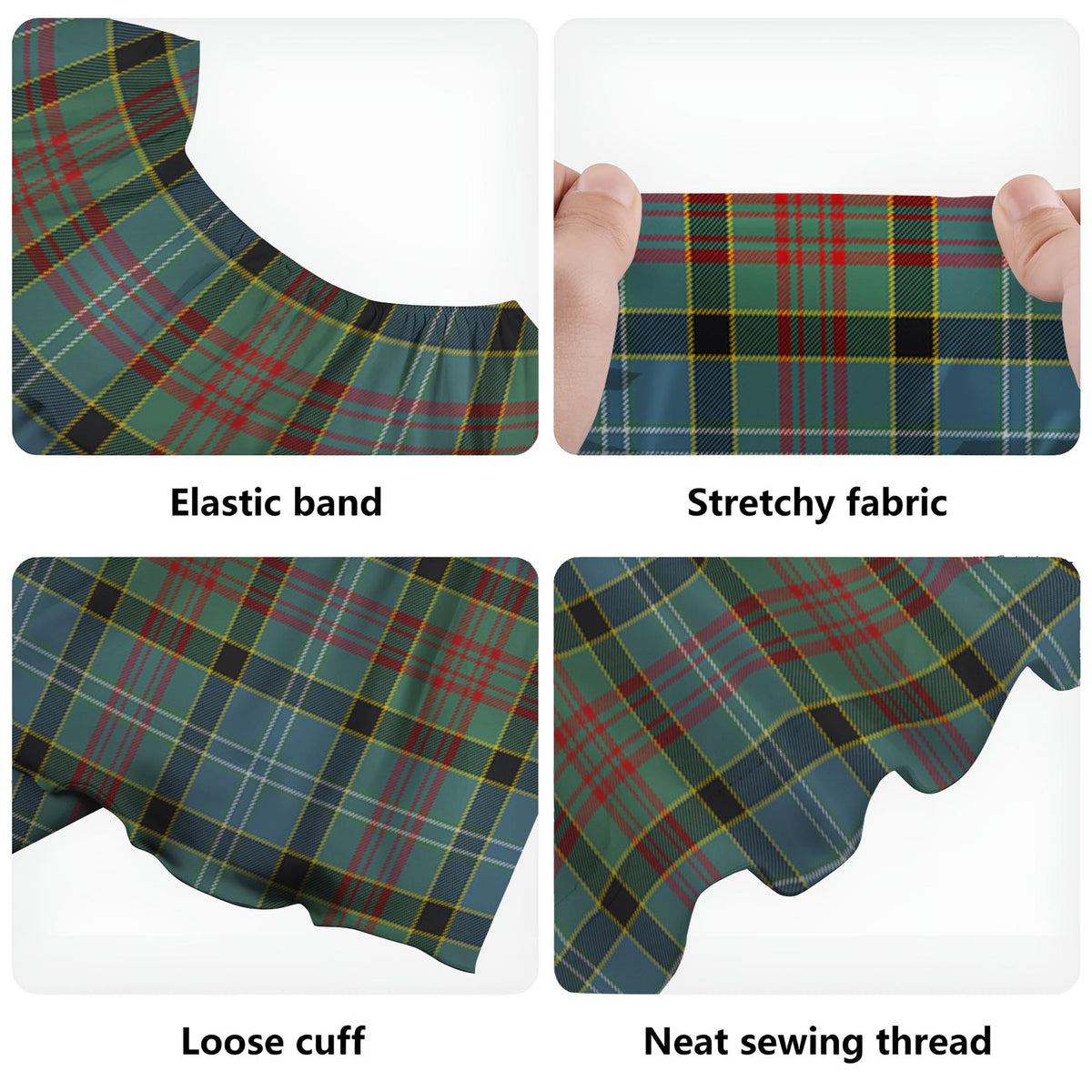 Walkinshaw Tartan Off Shoulder Long Dress - Tartan Vibes Clothing