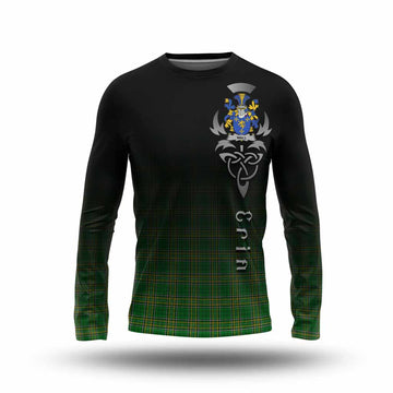 Wall Irish Clan Long Sleeve T-Shirt with Coat of Arms Erin Go Bragh Celtic Inspired Unisex - Tartan Vibes Clothing