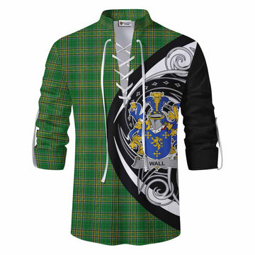 Wall Irish Clan Ghillie Kilt Shirt Celtic Circle Style Men - Tartan Vibes Clothing