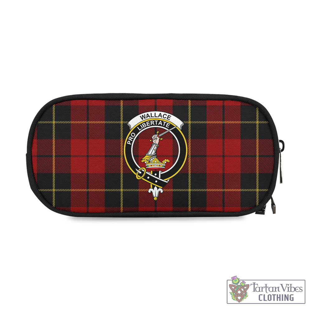 Tartan Vibes Clothing Wallace Tartan Pen and Pencil Case with Family Crest