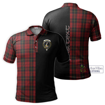 Wallace Tartan Polo Shirt with Family Crest and Half Of Me Style Kid - Tartan Vibes Clothing