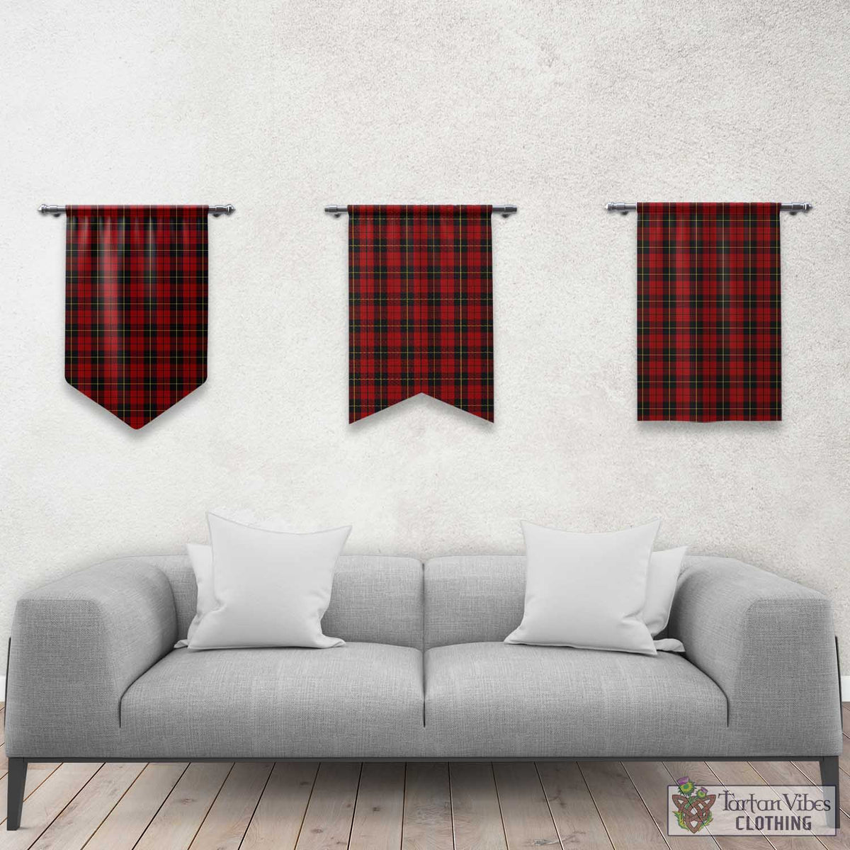 Wallace Tartan Gonfalon, Tartan Banner Rectangle - Tartan Vibes Clothing