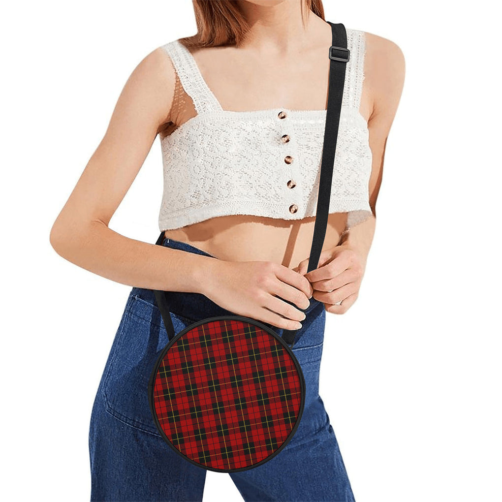 Wallace Tartan Round Satchel Bags One Size 9*9*2.7 inch - Tartan Vibes Clothing