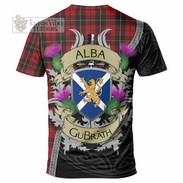 Wallace Tartan Family Crest T-Shirt Lion Rampant Royal Thistle Shield Celtic Inspired