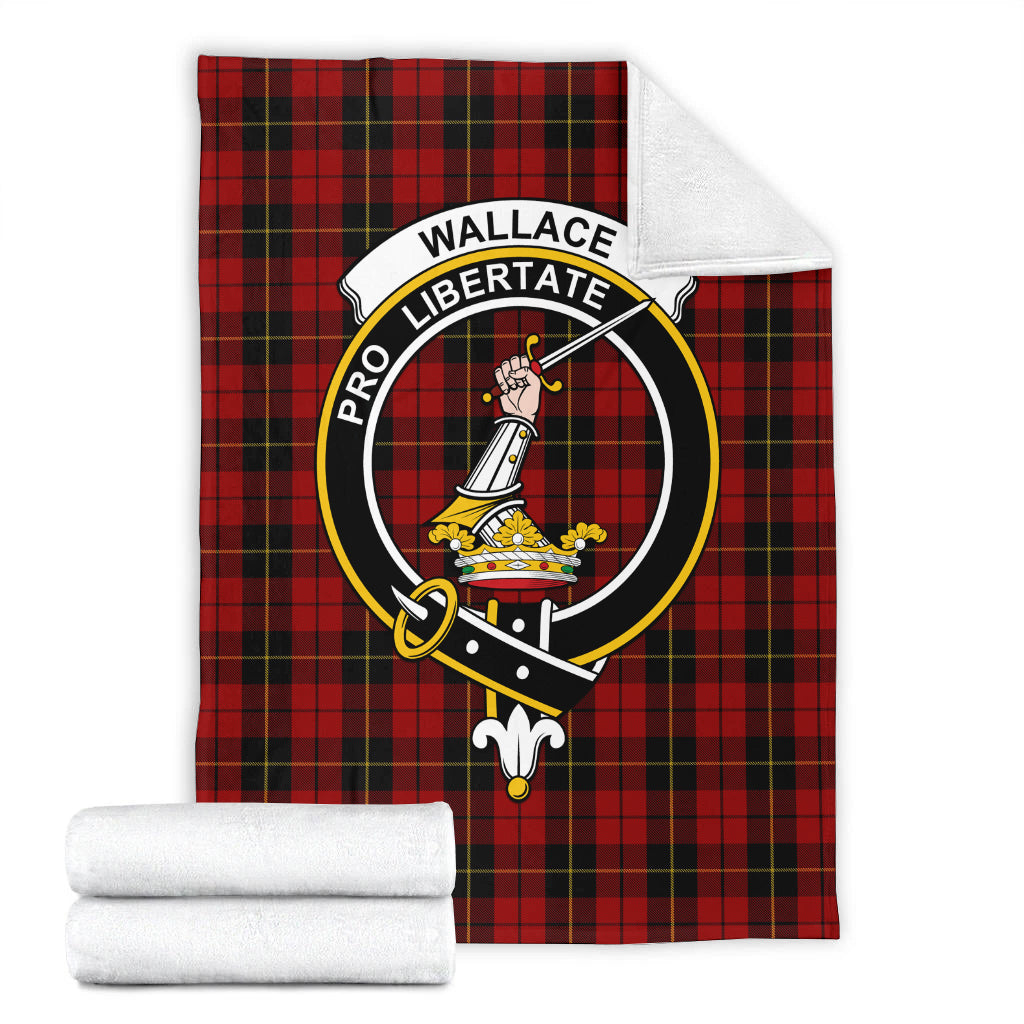 wallace-tartab-blanket-with-family-crest