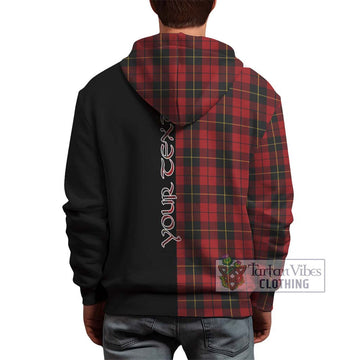 Wallace Tartan Hoodie with Family Crest and Half Of Me Style