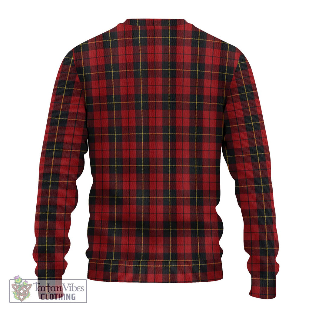 Wallace Tartan Knitted Sweater with Family Crest DNA In Me Style - Tartanvibesclothing Shop