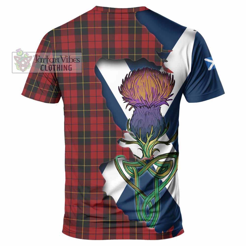 Wallace Tartan Family Crest T-Shirt Scottish Thistle Celtic Inspired - Tartan Vibes Clothing