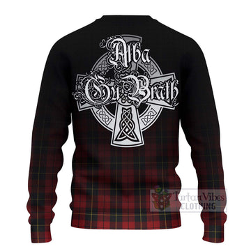 Wallace Tartan Ugly Sweater Featuring Alba Gu Brath Family Crest Celtic Inspired