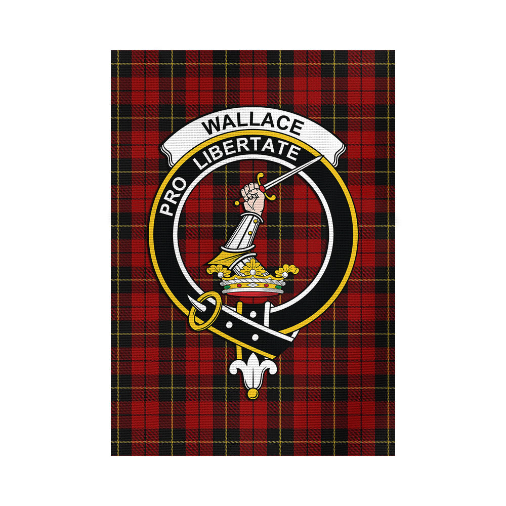 Wallace Tartan Garden Flag with Family Crest - Tartan Vibes Clothing