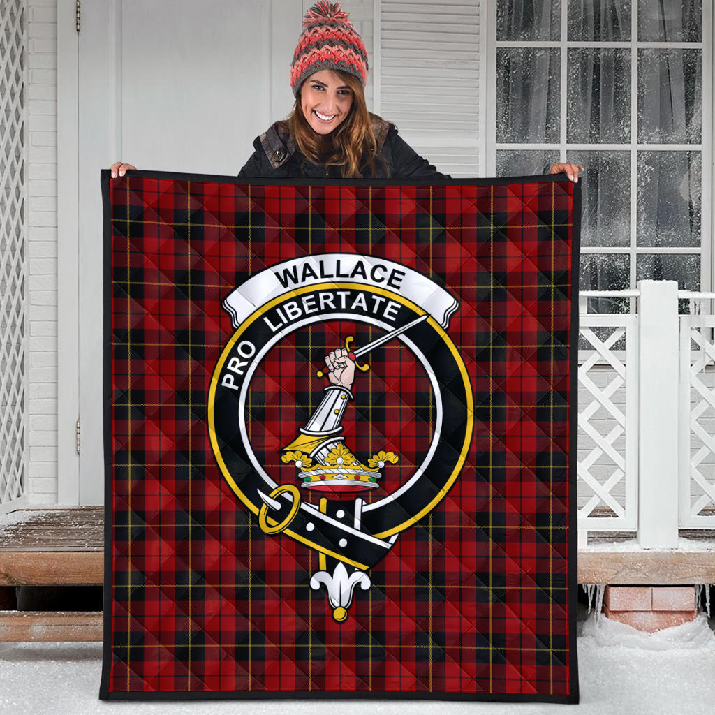 wallace-tartan-quilt-with-family-crest