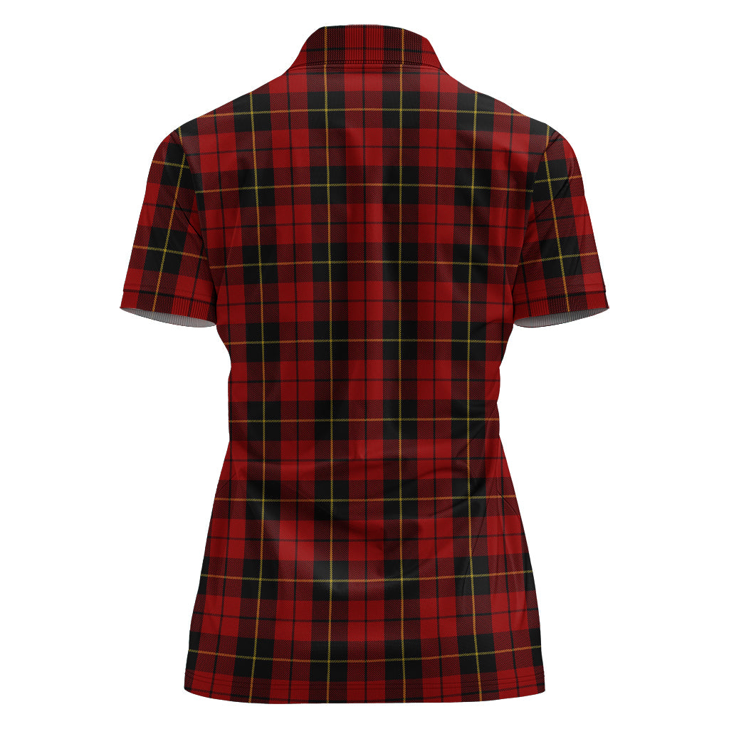 wallace-tartan-polo-shirt-with-family-crest-for-women