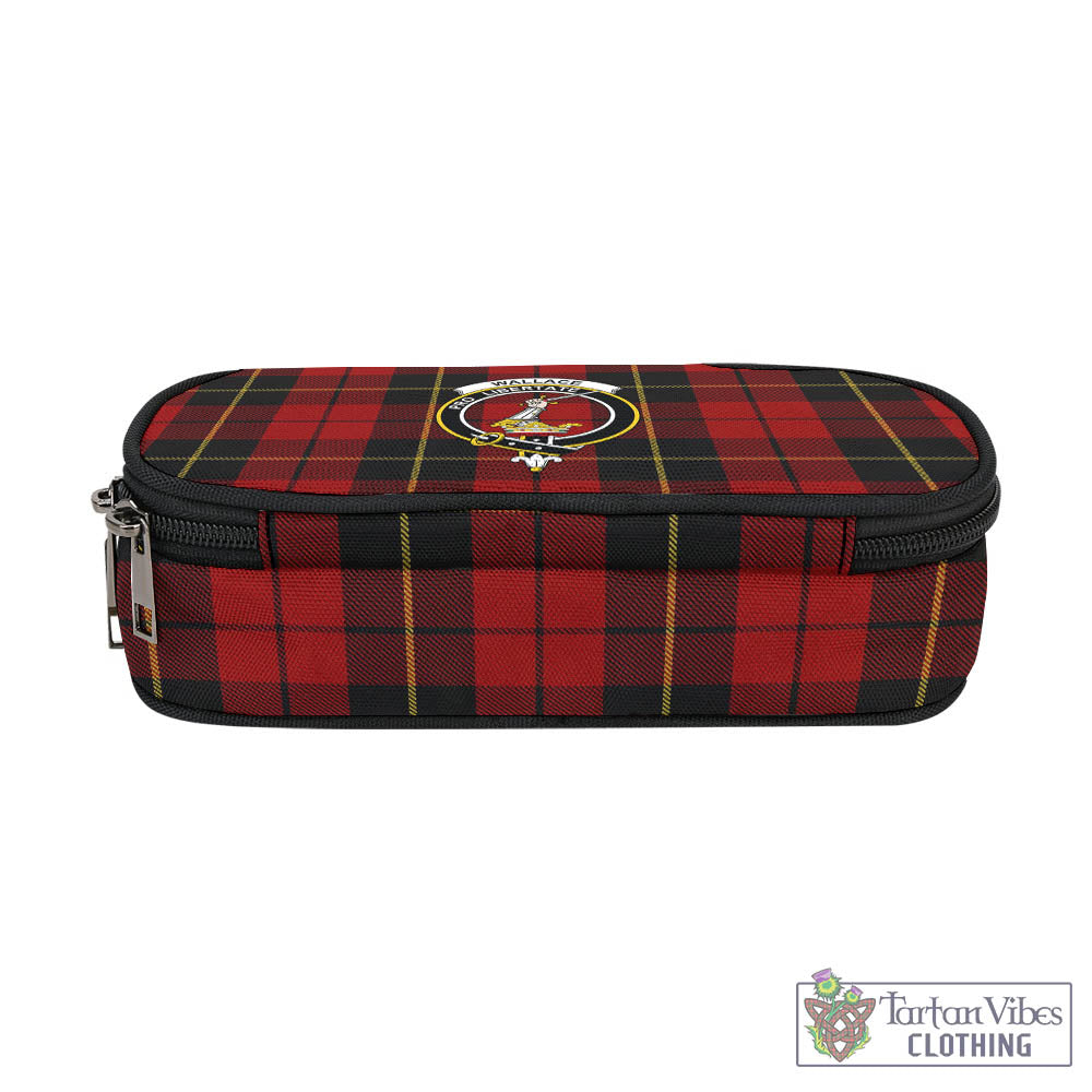 Tartan Vibes Clothing Wallace Tartan Pen and Pencil Case with Family Crest