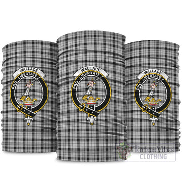 Wallace Dress Tartan Neck Gaiters, Tartan Bandanas, Tartan Head Band with Family Crest