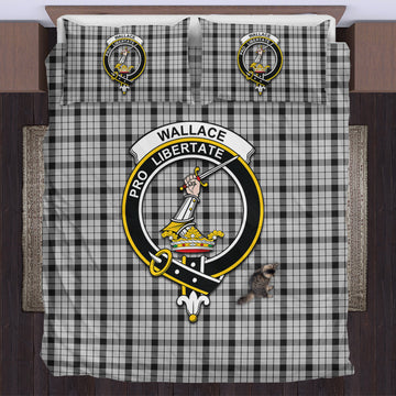 Wallace Dress Tartan Bedding Set with Family Crest