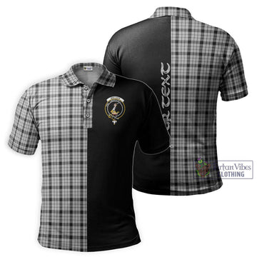 Wallace Dress Tartan Polo Shirt with Family Crest and Half Of Me Style