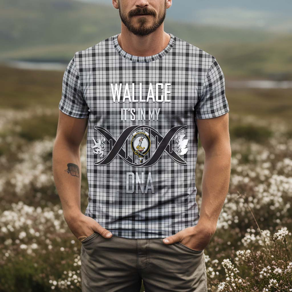 Wallace Dress Tartan T-Shirt with Family Crest DNA In Me Style Kid's Shirt - Tartan Vibes Clothing