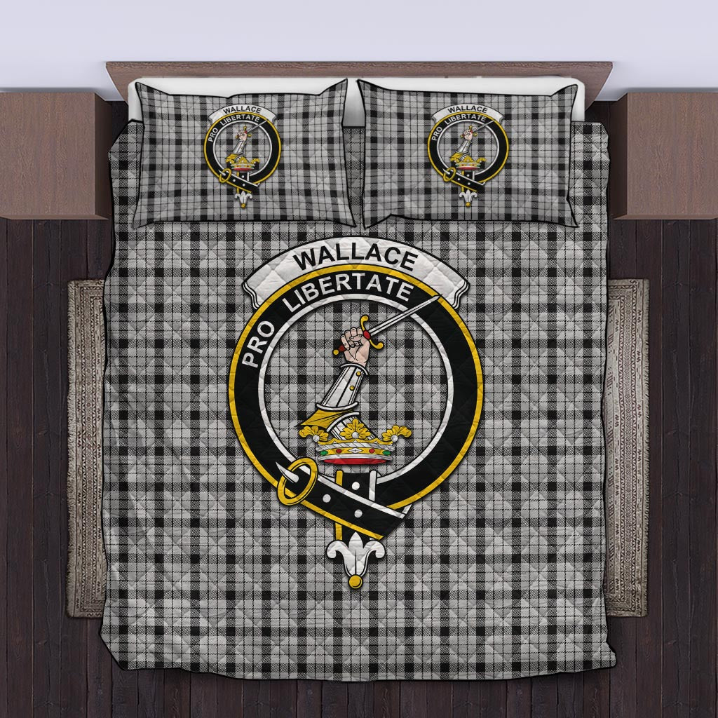 Wallace Dress Tartan Quilt Bed Set with Family Crest Twin - Tartan Vibes Clothing