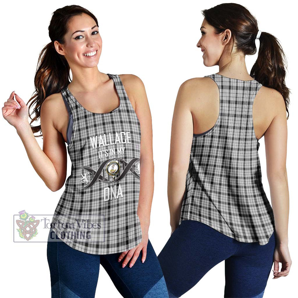 Wallace Dress Tartan Women's Racerback Tanks with Family Crest DNA In Me Style 4XL - Tartanvibesclothing Shop