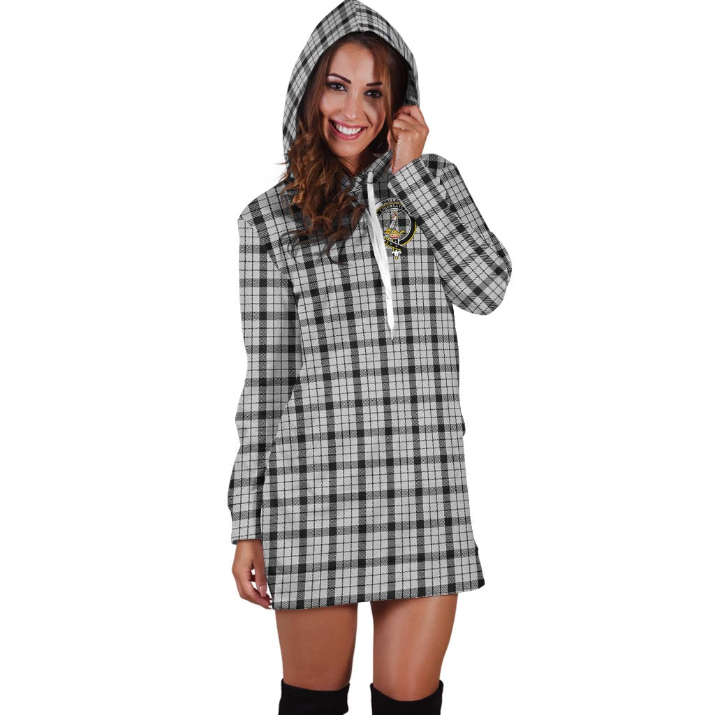 Wallace Dress Tartan Hoodie Dress with Family Crest - Tartan Vibes Clothing