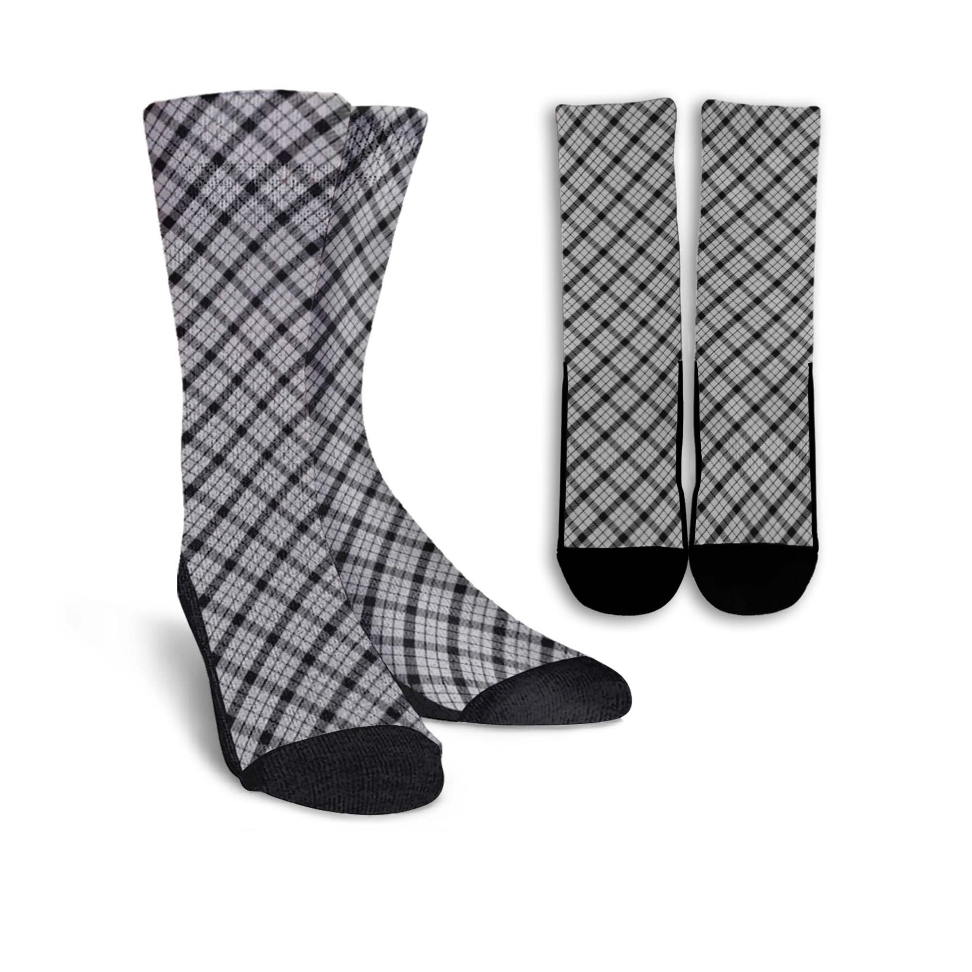 Wallace Dress Tartan Crew Socks Cross Tartan Style - Tartanvibesclothing