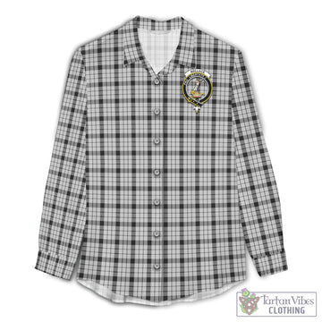 Wallace Dress Tartan Women's Casual Shirt with Family Crest