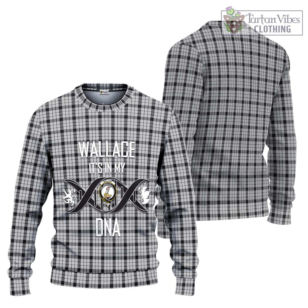 Wallace Dress Tartan Knitted Sweater with Family Crest DNA In Me Style Unisex - Tartanvibesclothing Shop