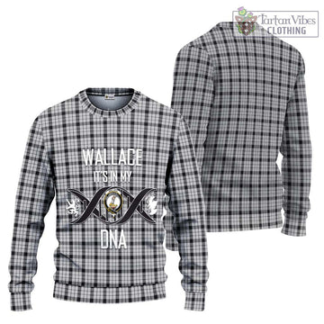 Wallace Dress Tartan Ugly Sweater with Family Crest DNA In Me Style