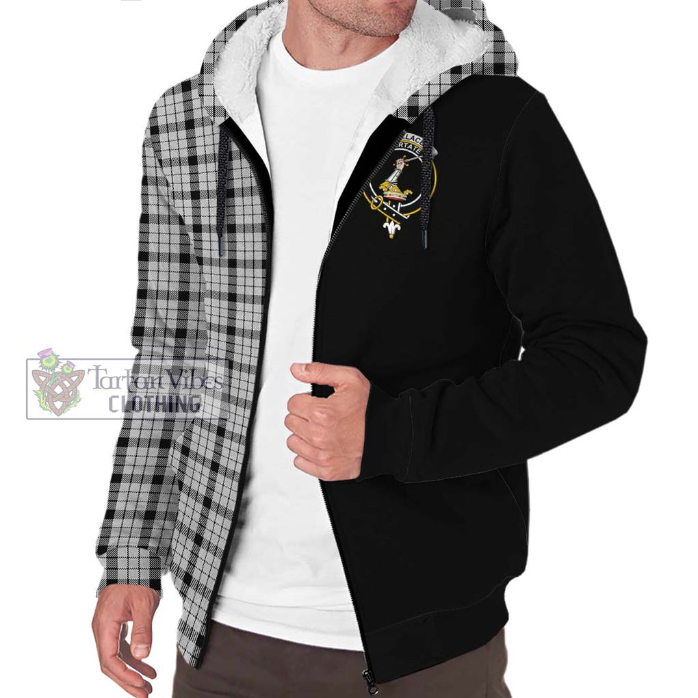 Wallace Dress Tartan Sherpa Hoodie with Family Crest and Half Of Me Style Unisex S - Tartanvibesclothing Shop