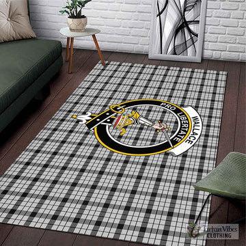 Wallace Dress Tartan Area Rug with Family Crest