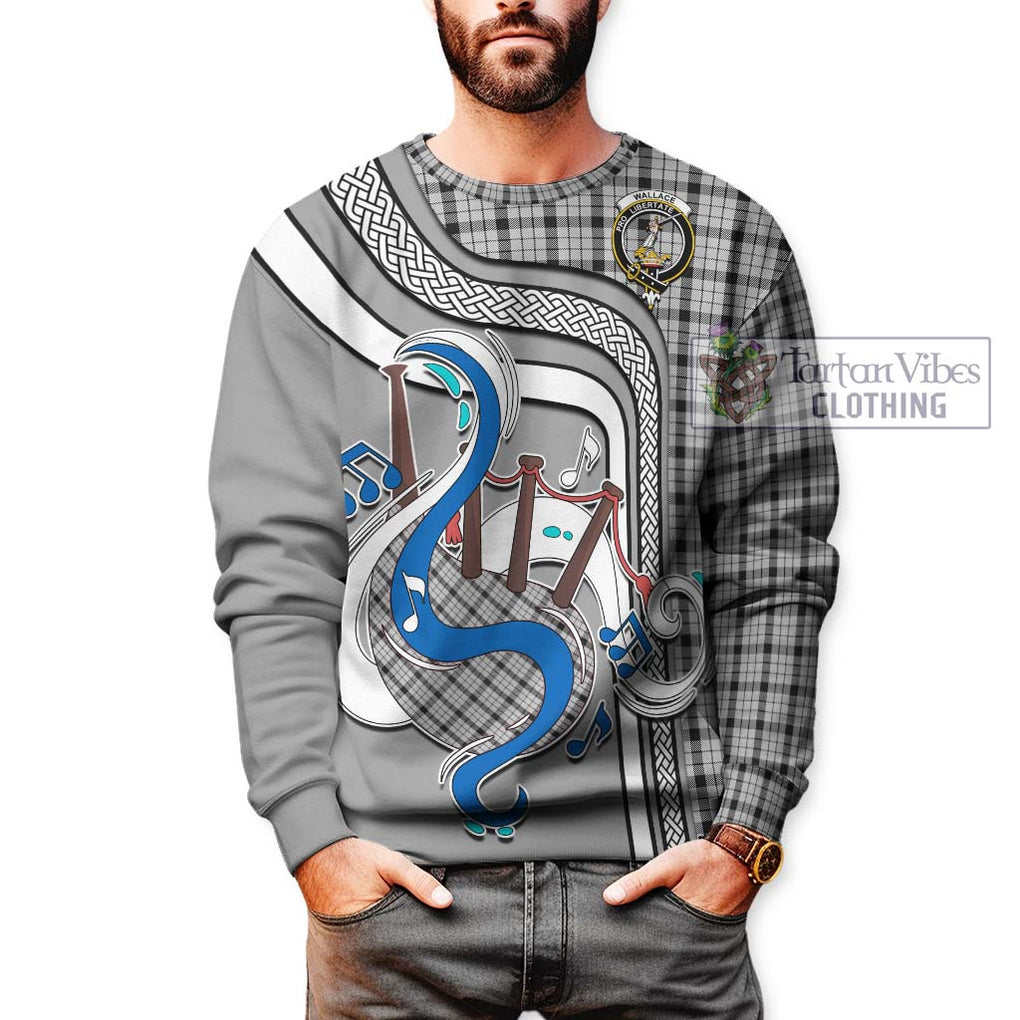 Tartan Vibes Clothing Wallace Dress Tartan Sweatshirt with Epic Bagpipe Style