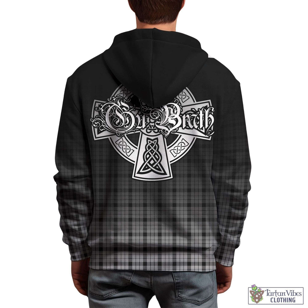 Tartan Vibes Clothing Wallace Dress Tartan Hoodie Featuring Alba Gu Brath Family Crest Celtic Inspired