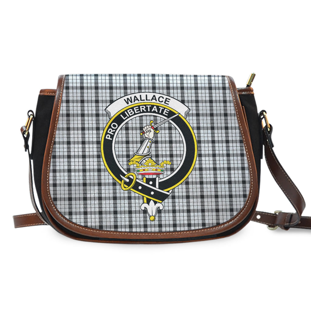 Wallace Dress Tartan Saddle Bag with Family Crest - Tartan Vibes Clothing