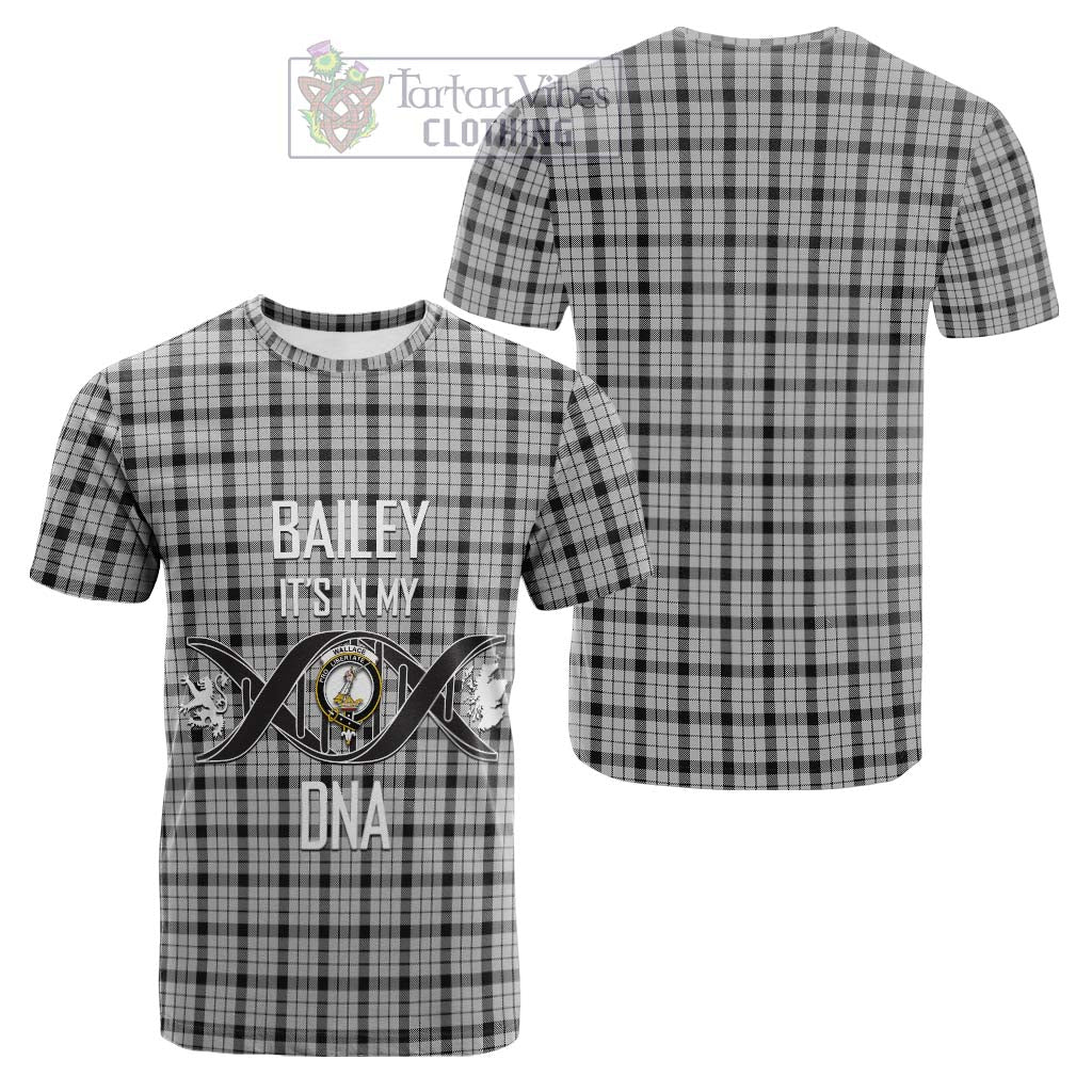 Tartan Vibes Clothing Wallace Dress Tartan Cotton T-shirt with Family Crest DNA In Me Style