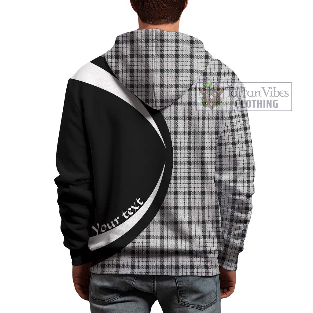 Wallace Dress Tartan Hoodie with Family Crest Circle Style - Tartan Vibes Clothing