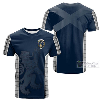 Wallace Dress Tartan Cotton T-shirt with Family Crest and Lion Rampant Vibes Sport Style