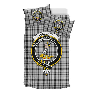 Wallace Dress Tartan Bedding Set with Family Crest