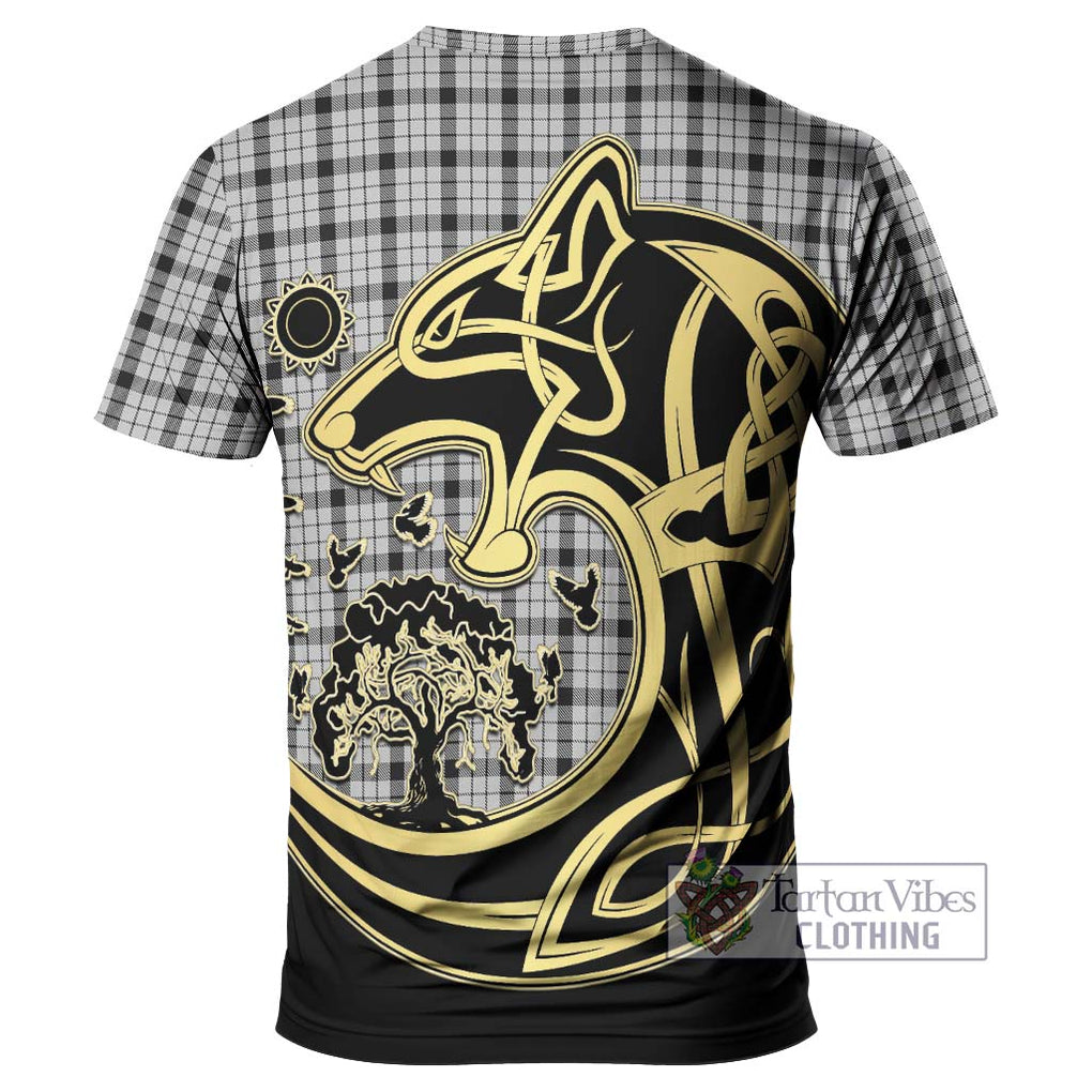 Wallace Dress Tartan T-Shirt with Family Crest Celtic Wolf Style - Tartan Vibes Clothing