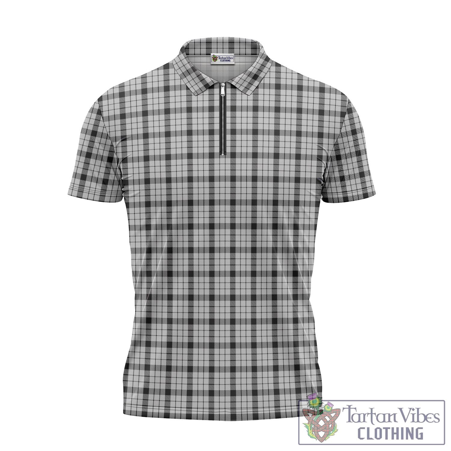 Tartan Vibes Clothing Wallace Dress Tartan Zipper Polo Shirt