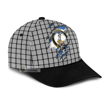 Wallace Dress Tartan Classic Cap with Family Crest In Me Style