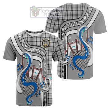 Wallace Dress Tartan Cotton T-shirt with Epic Bagpipe Style