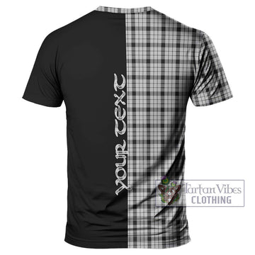 Wallace Dress Tartan T-Shirt with Family Crest and Half Of Me Style