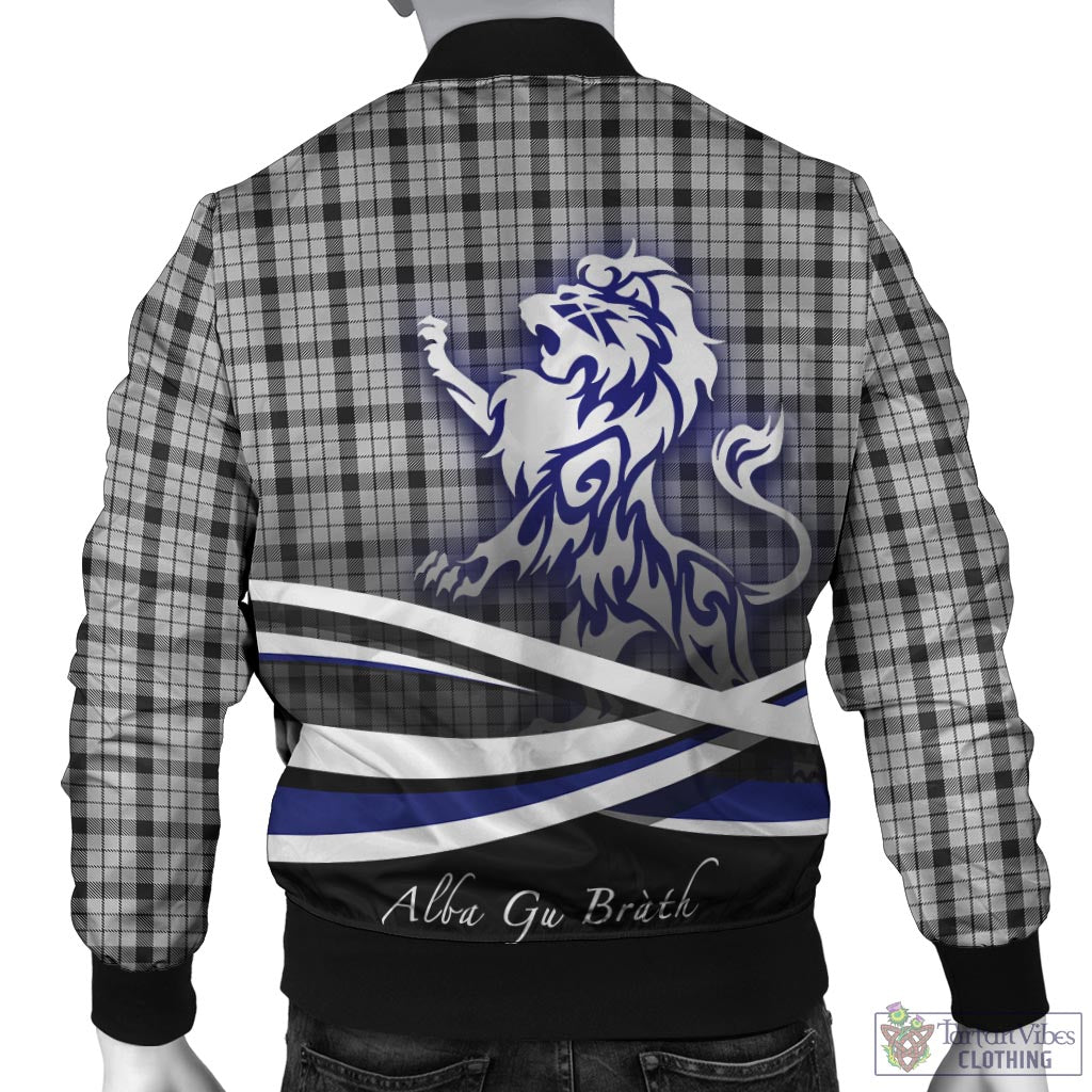 Tartan Vibes Clothing Wallace Dress Tartan Bomber Jacket with Alba Gu Brath Regal Lion Emblem