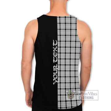 Wallace Dress Tartan Men's Tank Top with Family Crest and Half Of Me Style