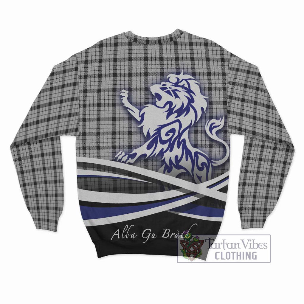 Wallace Dress Tartan Sweatshirt with Alba Gu Brath Regal Lion Emblem - Tartanvibesclothing Shop