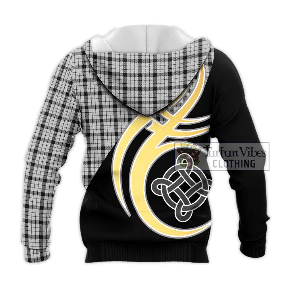 Wallace Dress Tartan Knitted Hoodie with Family Crest and Celtic Symbol Style - Tartan Vibes Clothing