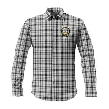 Wallace Dress Tartan Long Sleeve Button Up Shirt with Family Crest